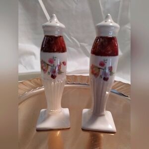 Vintage salt and pepper shakers porcelain
